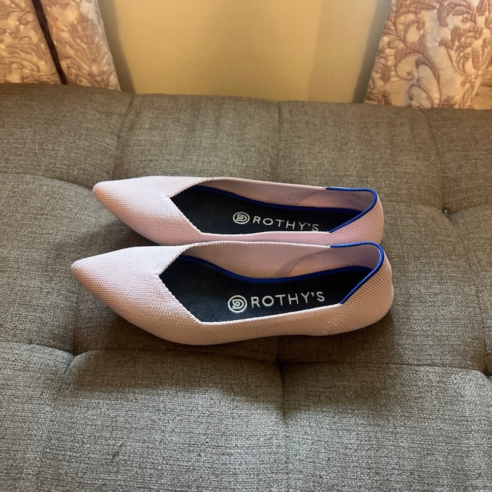 Rothy’s lilac purple flats size 7.5